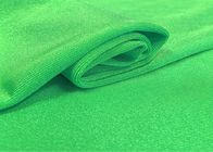 97 % R 3 % SP Polyester Spandex Fabric , Jacquard Knit Fabric 185 GSM Plain Dyed