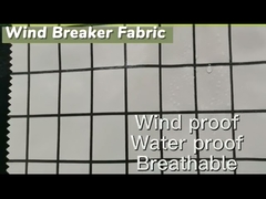Woven 100% Polyester Wind Breaker Fabric Canvas Release Coated